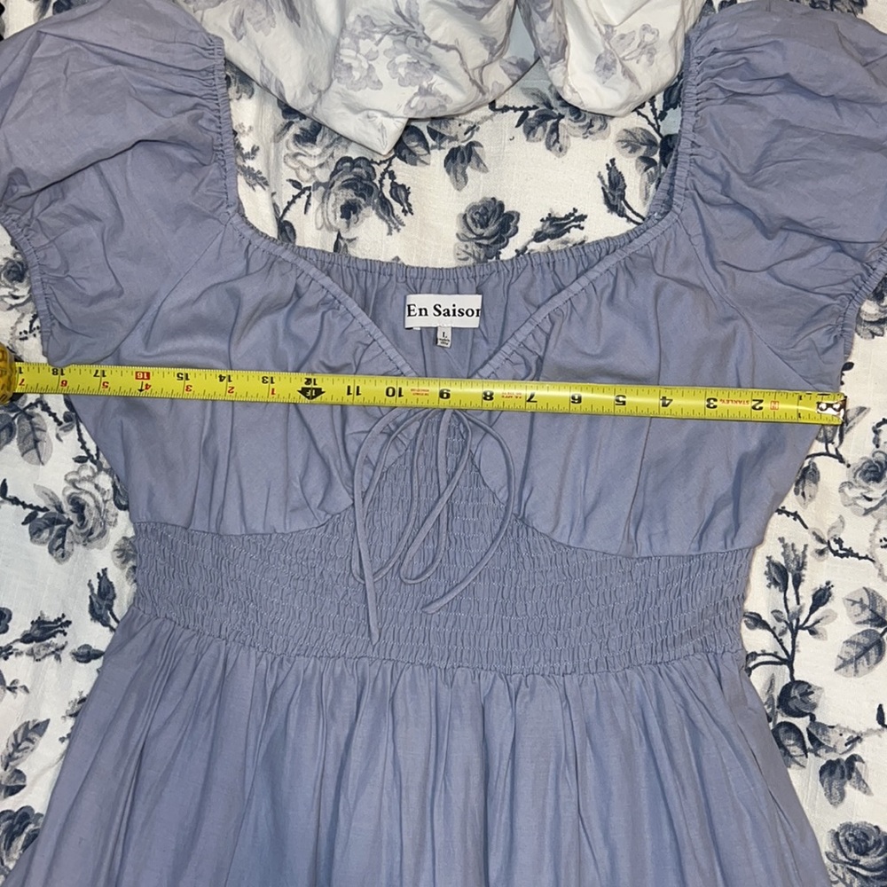 EN SAISON BLEU MIDI DRESS - Picture 9 of 9